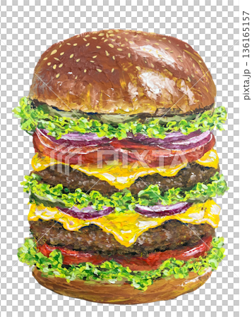 漢堡丙烯畫 漢堡丙烯畫 136165157