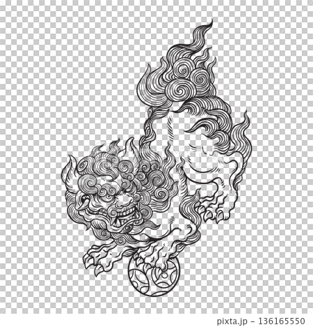 Komainu Illustration 136165550