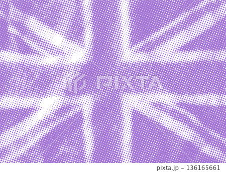 Grunge UK flag with halftone dotted effect. Horizontal grungy background. Vector Grunge UK flag with halftone dotted effect. Horizontal grungy background. Vector 136165661