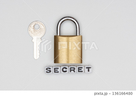 secretのアルファベットビーズと錠と鍵 secretのアルファベットビーズと錠と鍵 136166480