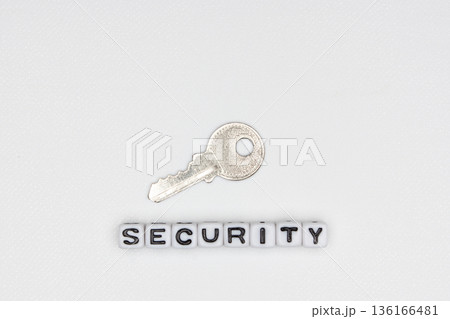 鍵とsecurityのアルファベットビーズ 136166481