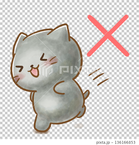 Black cats not running in the hallways. Transparent background with white background. Perfect for posters about park rules, how to walk in the hallways, safety instructions, and warnings. Black cats not running in the hallways. Transparent background with white background. Perfect for posters about park rules, how to walk in the hallways, safety instructions, and warnings. 136166853