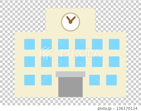 学校の校舎のイラスト素材3 136170114