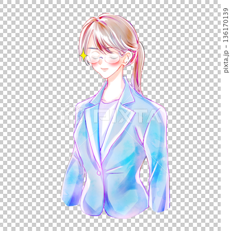 嚴肅的商人,閉著眼睛,面帶微笑,充滿愛意,眼鏡閃閃發光 嚴肅的商人,閉著眼睛,面帶微笑,充滿愛意,眼鏡閃閃發光 136170139