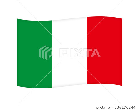 シンプルなイタリアの国旗のイラスト素材4 シンプルなイタリアの国旗のイラスト素材4 136170244
