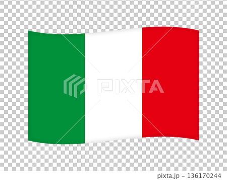簡易義大利國旗插圖素材 4 136170244