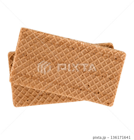 Isolate wafers on a white background Isolate wafers on a white background 136171641