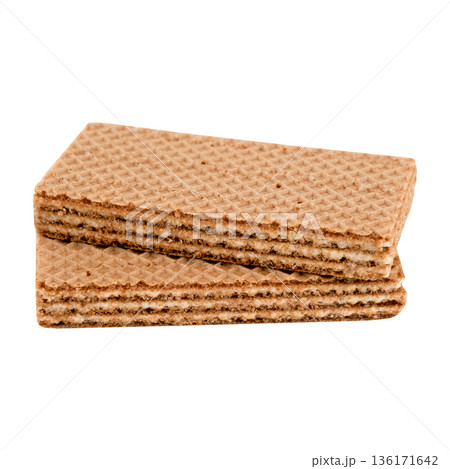 Isolate wafers on a white background Isolate wafers on a white background 136171642