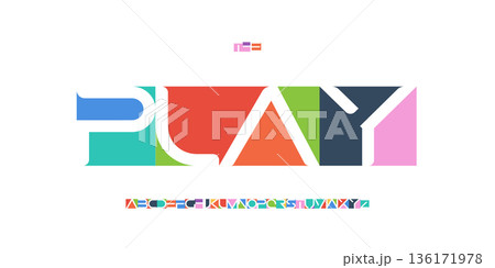 Cutout Negative Space Font Logo Alphabet Color Geometric Blocks Letter Set Modern Typography, Creative Typographic Design for Poster Headline, Type Symbol Logotype, Colorful Fonts. Vector Typeface Cutout Negative Space Font Logo Alphabet Color Geometric Blocks Letter Set Modern Typography, Creative Typographic Design for Poster Headline, Type Symbol Logotype, Colorful Fonts. Vector Typeface 136171978