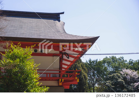 [近江神宮]滋賀県にある歴史的な神社の風景 136172485