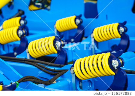 Industrial spring at agricultural machine 136172888