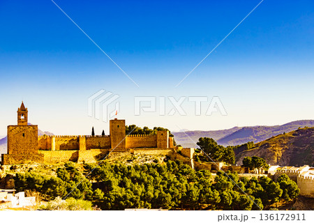The Alcazaba fortress in Antequera, Spain. The Alcazaba fortress in Antequera, Spain. 136172911