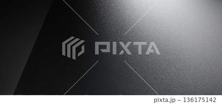 【高級感と静寂を演出】モノトーンのグラデーション背景素材 136175142
