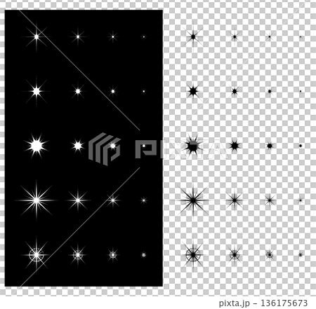 白色閃光特效套裝(星星和光暈) 白色閃光特效套裝(星星和光暈) 136175673