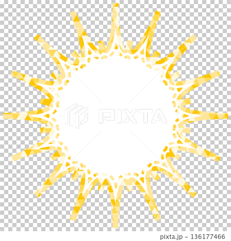 Stained glass style speech bubble, triangular pattern, jagged shape Stained glass style speech bubble, triangular pattern, jagged shape 136177466