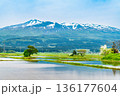山形 残雪の鳥海山 136177604