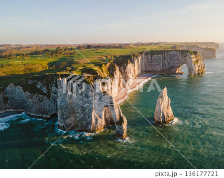 Cliffs and Waters of Etretat 136177721