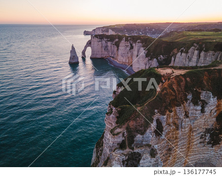 Cliffs and Waters of Etretat 136177745