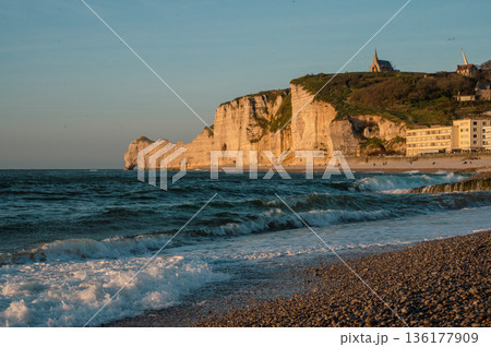 Cliffs and Waters of Etretat 136177909
