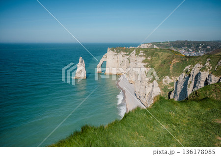 Cliffs and Waters of Etretat 136178085