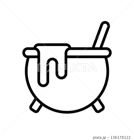 cauldron icon vector design template in white background cauldron icon vector design template in white background 136178122