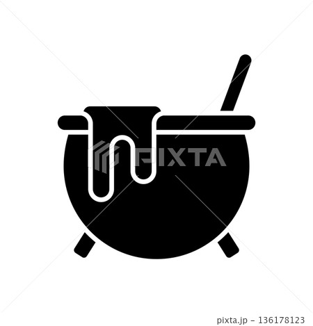 cauldron icon vector design template in white background 136178123