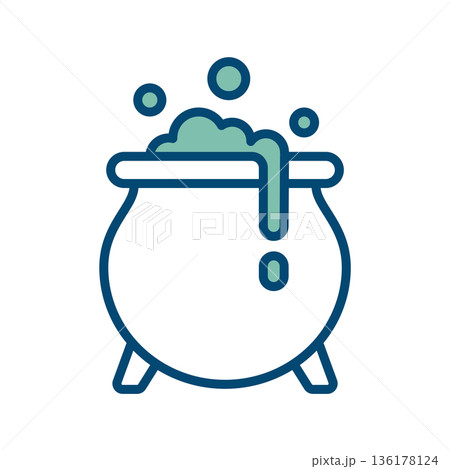 cauldron icon vector design template in white background cauldron icon vector design template in white background 136178124