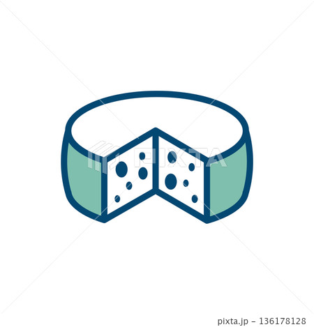 cheese icon vector design template in white background 136178128