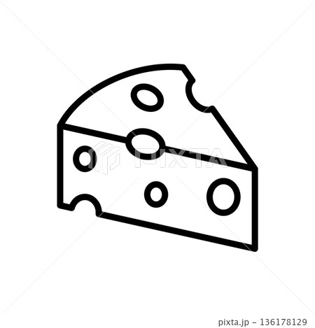 cheese icon vector design template in white background 136178129