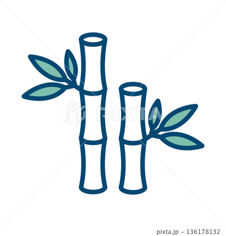 bamboo icon vector design temp[late in white background 136178132