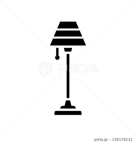 floor lamp icon vector design template simple and clean 136178232