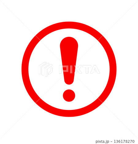 exclamation icon vector design template exclamation icon vector design template 136178270