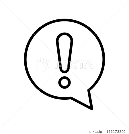 exclamation icon vector design template exclamation icon vector design template 136178292