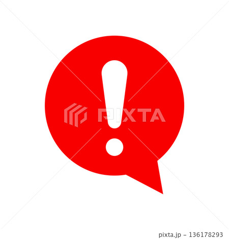 exclamation icon vector design template 136178293