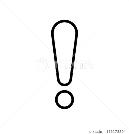 exclamation icon vector design template 136178294