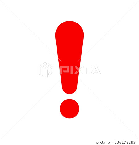 exclamation icon vector design template 136178295