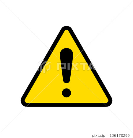exclamation icon vector design template 136178299