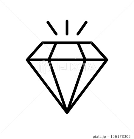 diamond icon vector design template 136178303