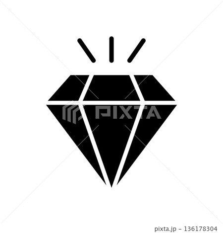 diamond icon vector design template 136178304