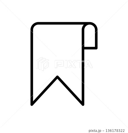 bookmark icon vector design template 136178322