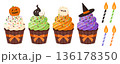ハロウィンカップケーキ 136178350