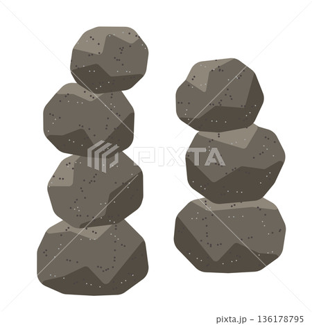 積み重なる岩 136178795