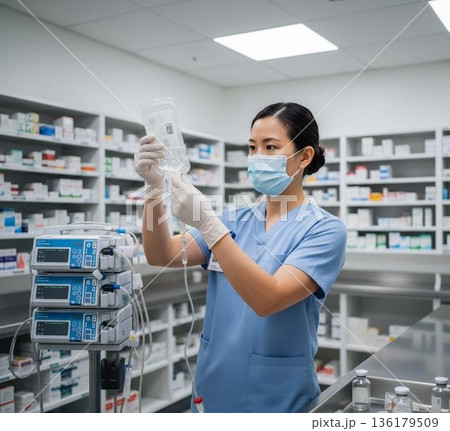 看護師のワークシーン 136179509