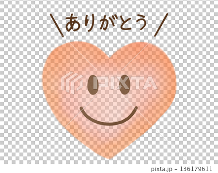 蠟筆畫表情符號心形圖示:謝謝 蠟筆畫表情符號心形圖示:謝謝 136179611