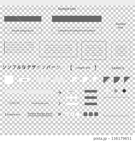 極簡主義、簡潔且用途廣泛的框架、標題、標題框、線條和其他設計元素 136179651