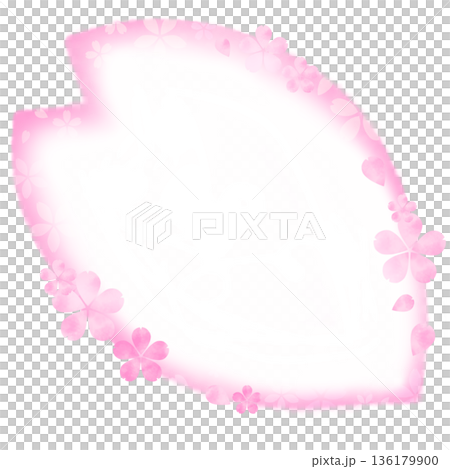 桜の花びらのイラスト(白バック) 桜の花びらのイラスト(白バック) 136179900