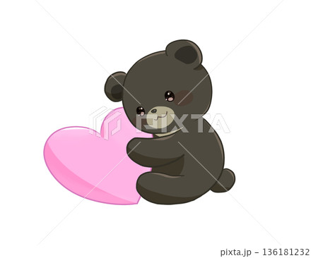 ハートを持ったくま 136181232