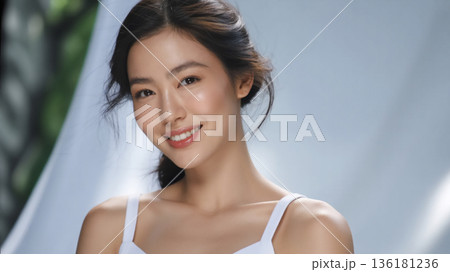 笑顔の女性のビューティーポートレート Generative AI 笑顔の女性のビューティーポートレート Generative AI 136181236