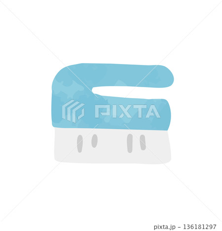 ブラシの水彩イラスト 136181297