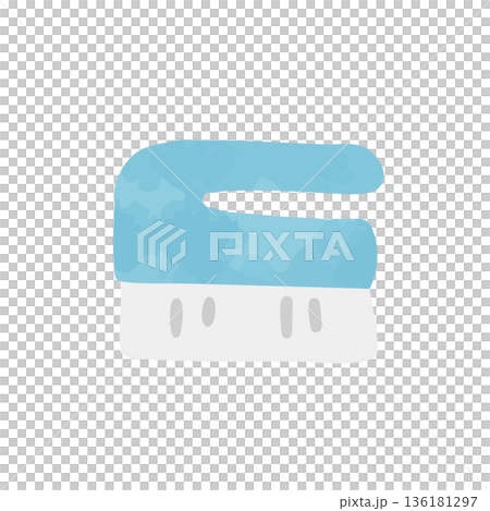 ブラシの水彩イラスト 136181297